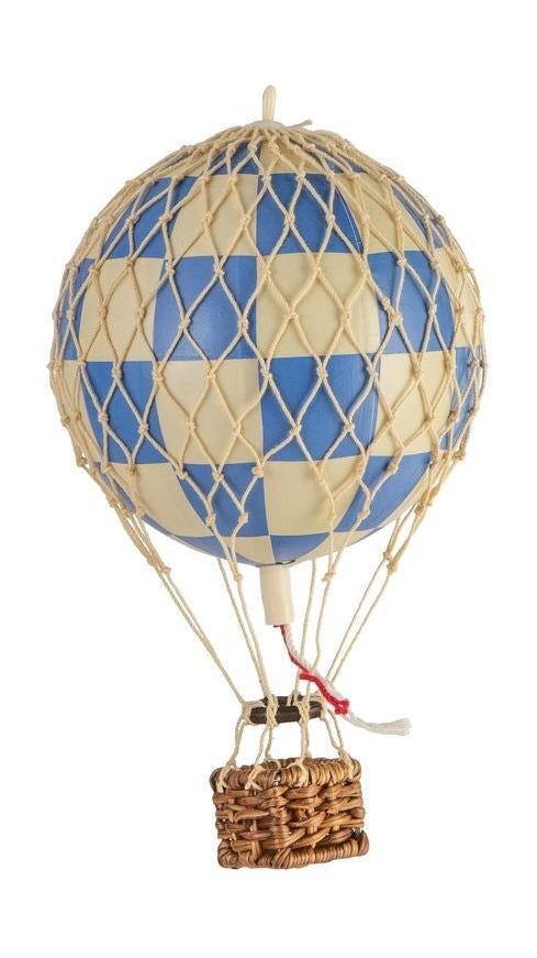 Authentic Models Floating The Skies Luftballon, Check Blå, Ø 8.5 cm