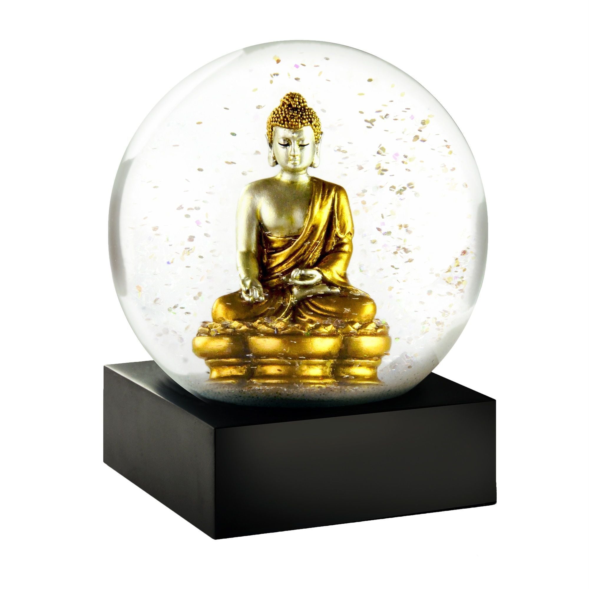 Cool Snow Globes Guld Buddha Snekugle