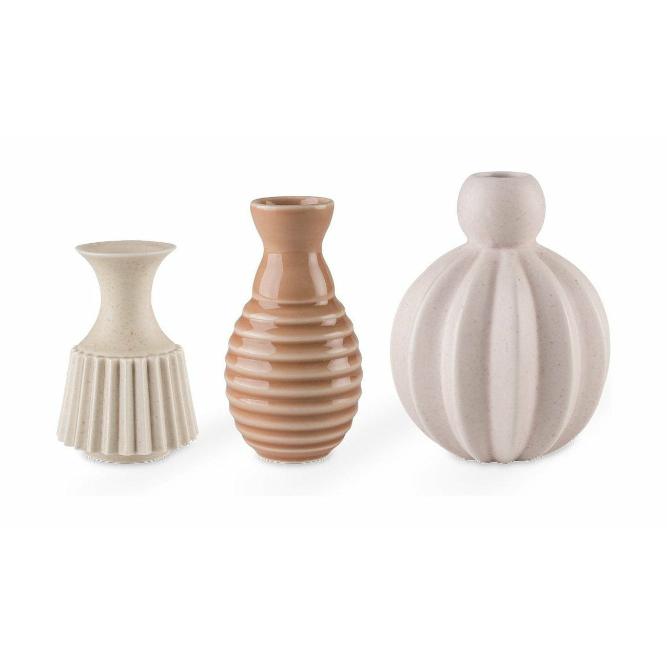 Dottir Samsurium Minibell Vase-Sæt, Coral