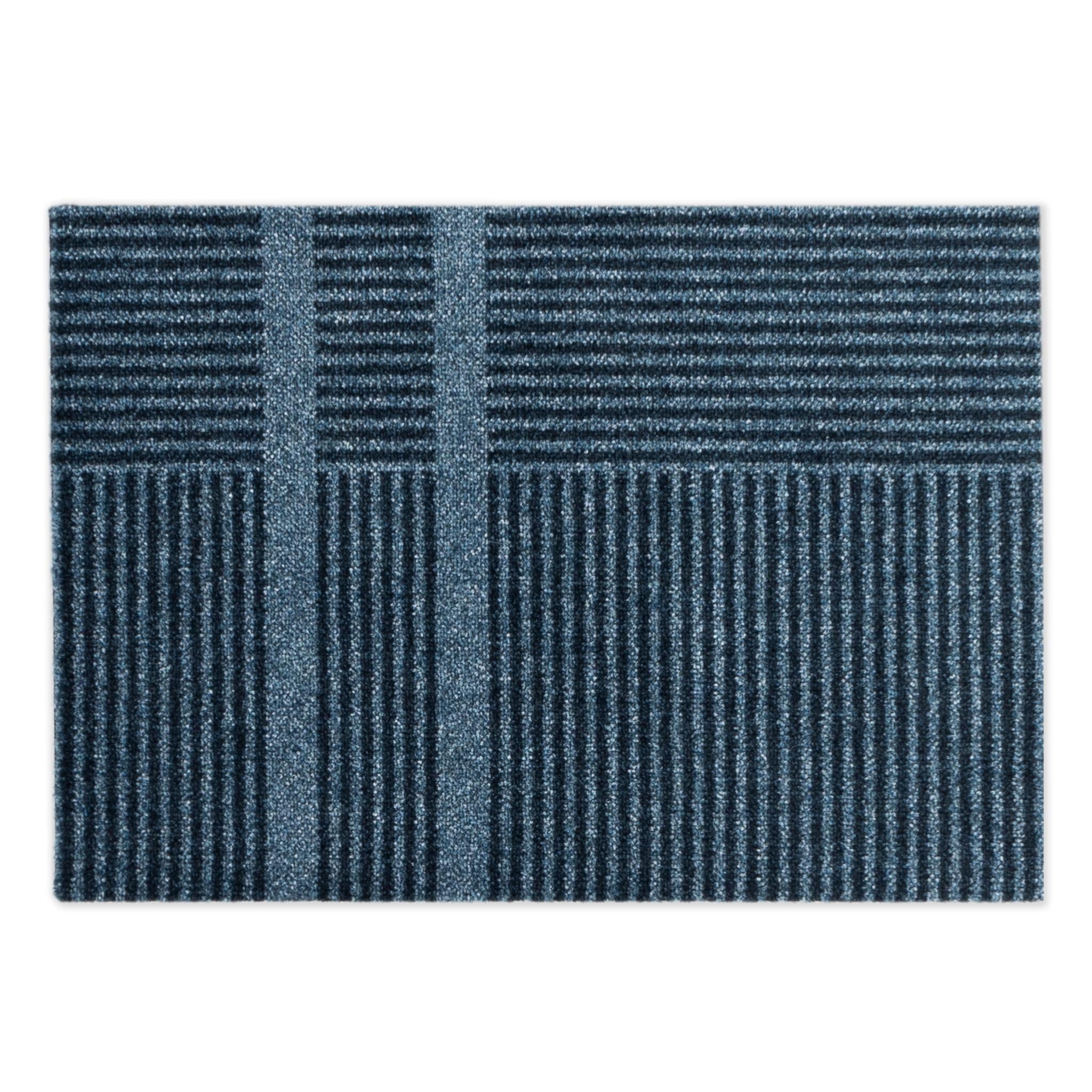 Heymat Dørmåtte Løype Stormy Blue, 60x85cm
