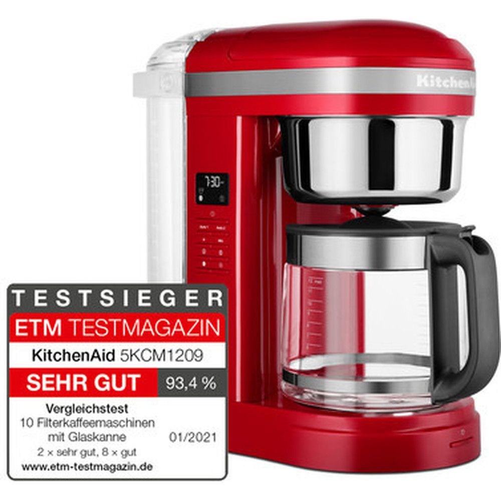KitchenAid 5KCM1209 Kaffemaskine 1,7 L, Rød