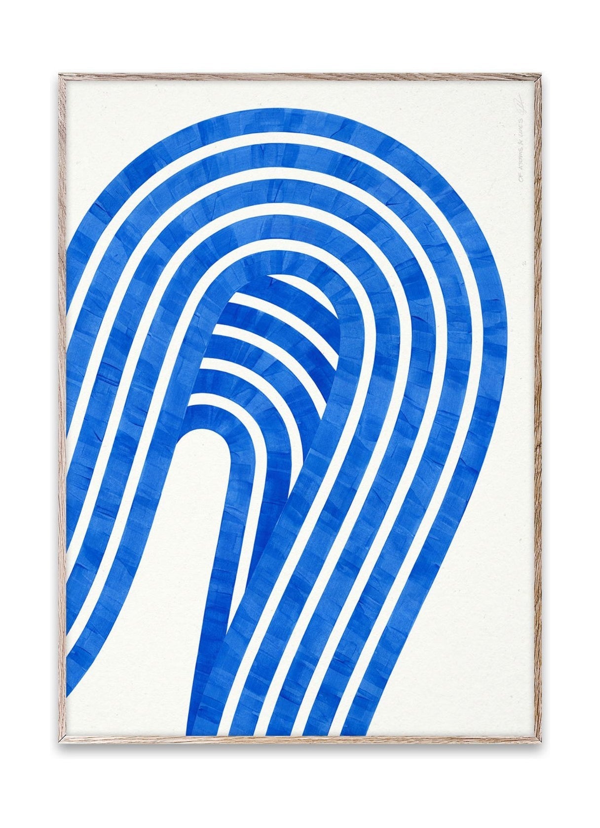 Paper Collective Entropy Blue 01 Plakat, 50x70 cm