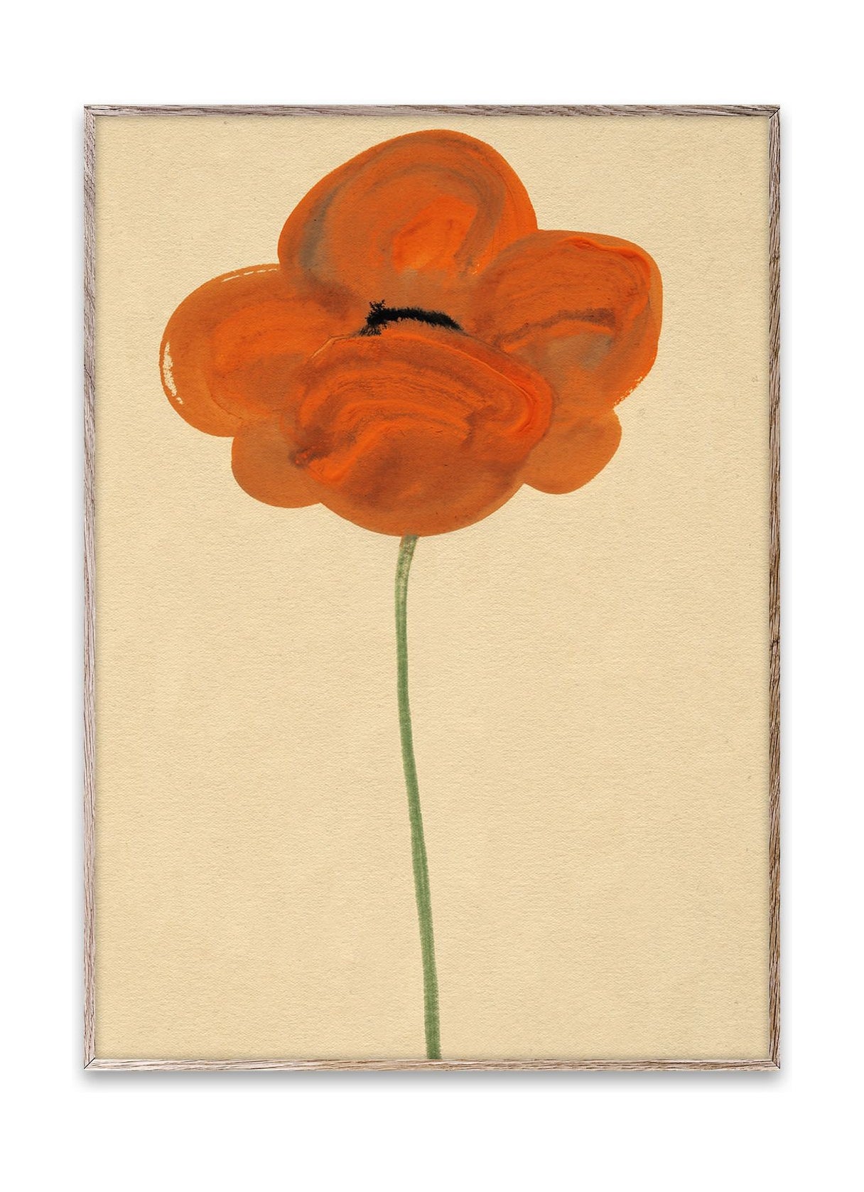 Paper Collective Orange Vallmo Plakat, 50x70 cm