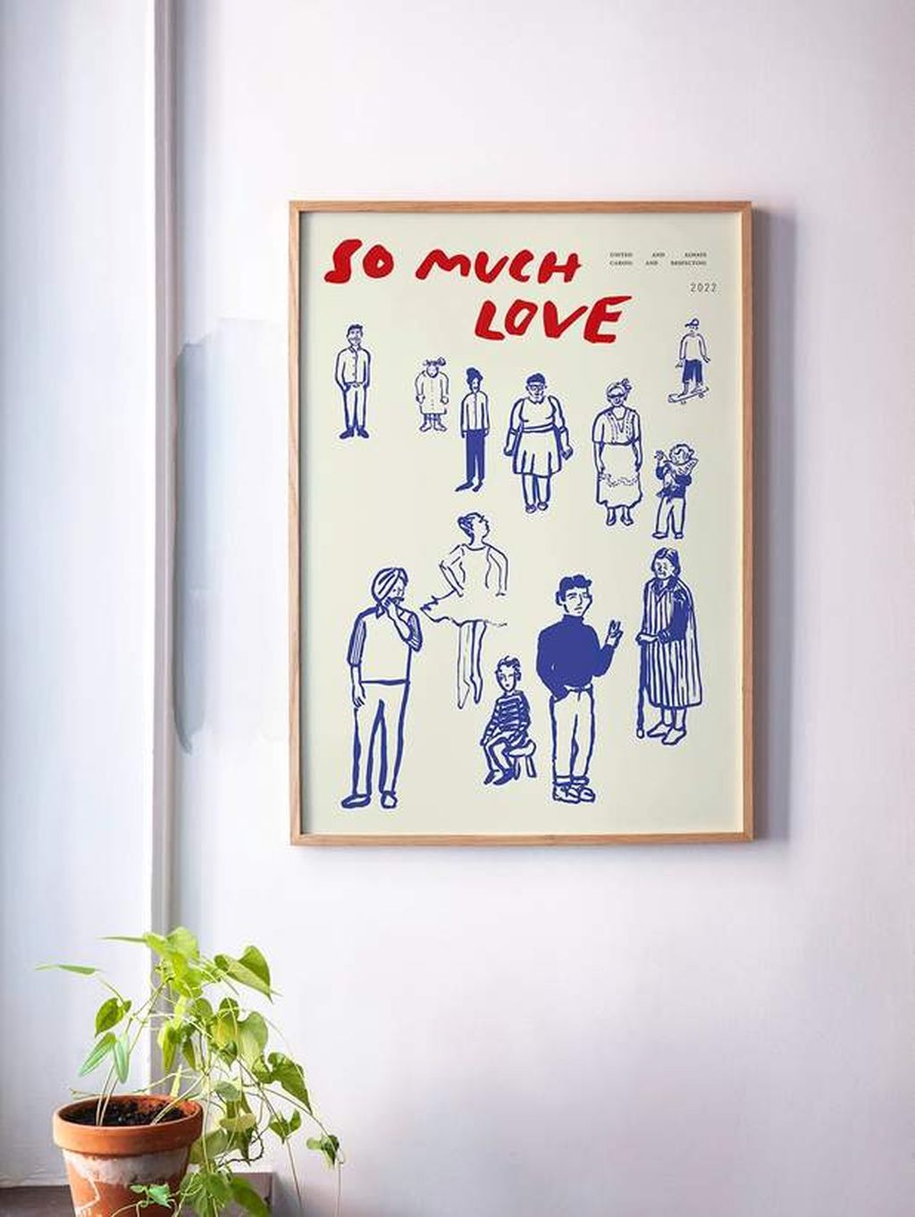 Paper Collective So Much Love Plakat, 30x40 Cm