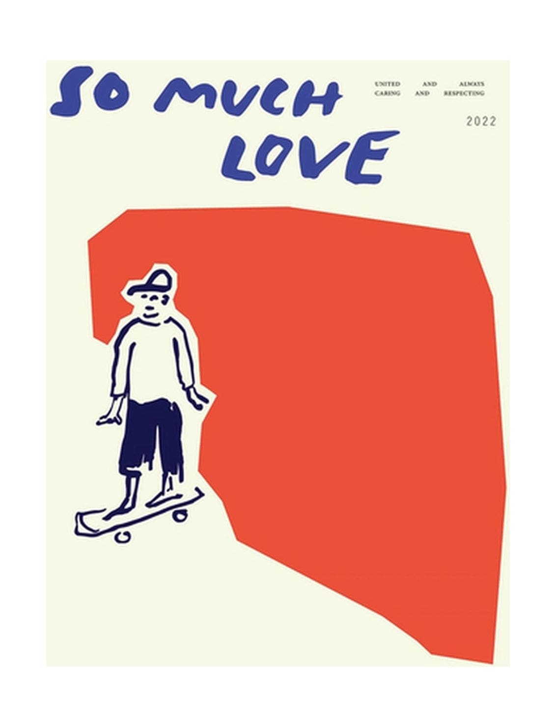 Paper Collective So Much Love Skateboard Plakat, 30x40 Cm