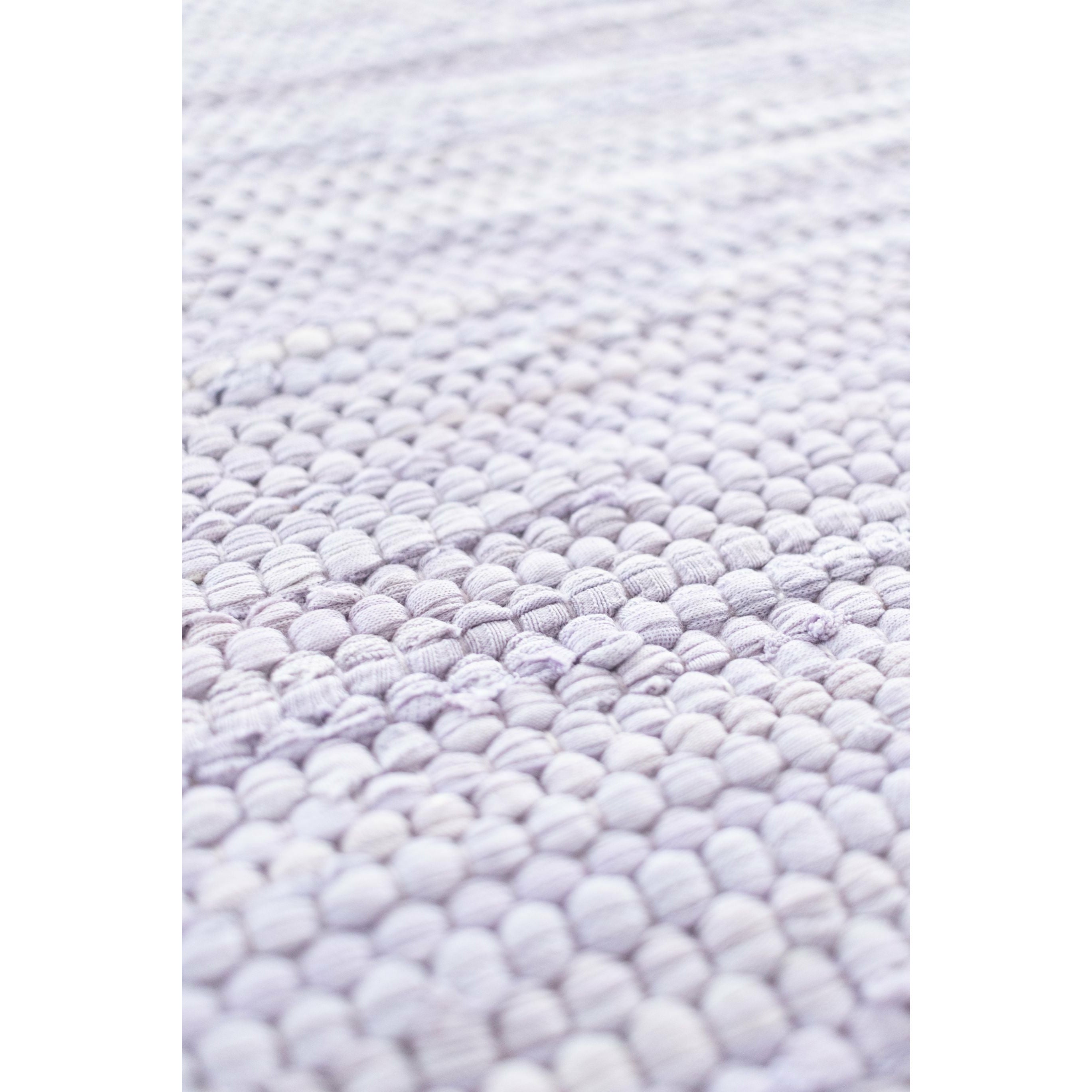 Rug Solid Cotton Tæppe 135x65 Cm, Lavender