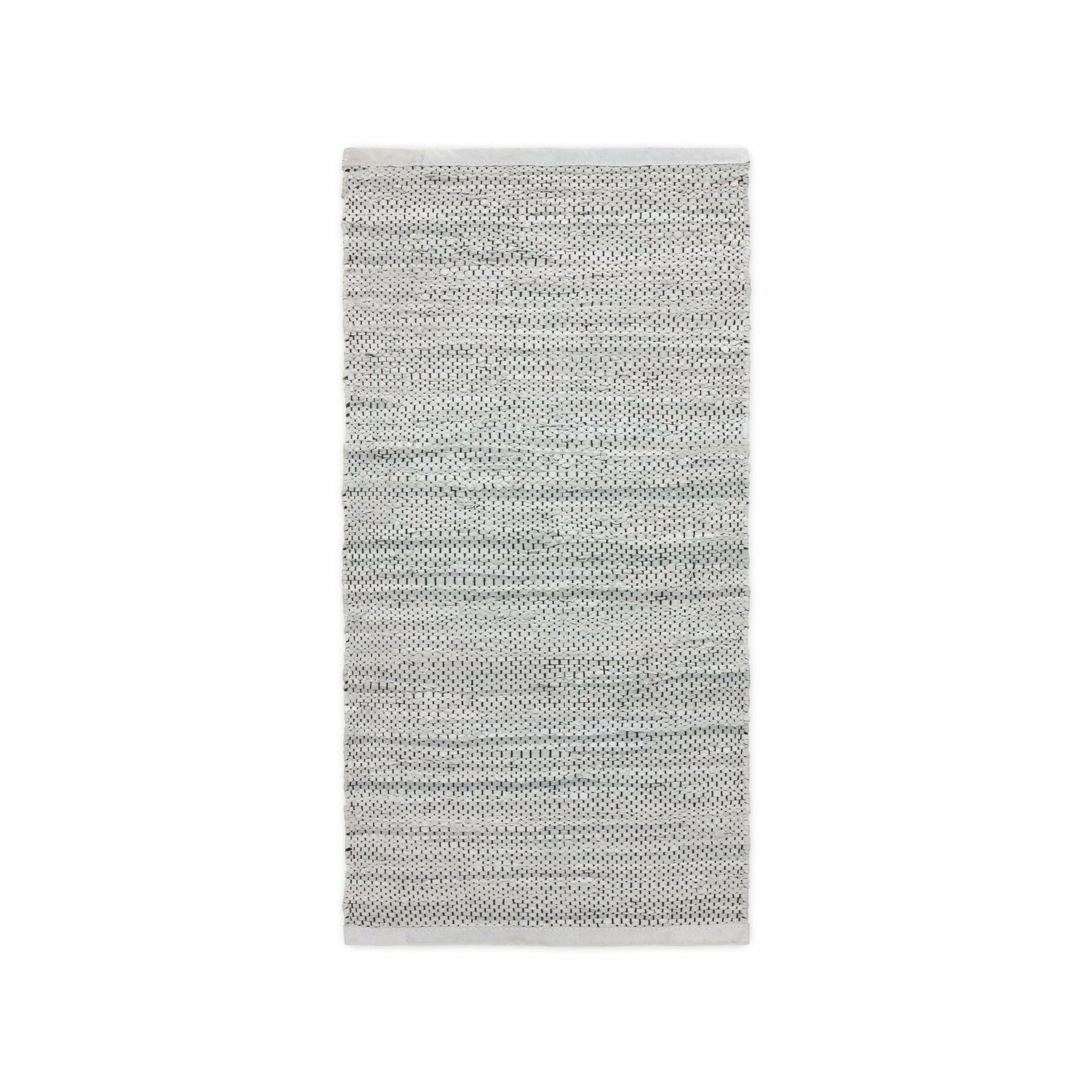 Rug Solid Leather Tæppe Light Grey, 75 x 500 cm