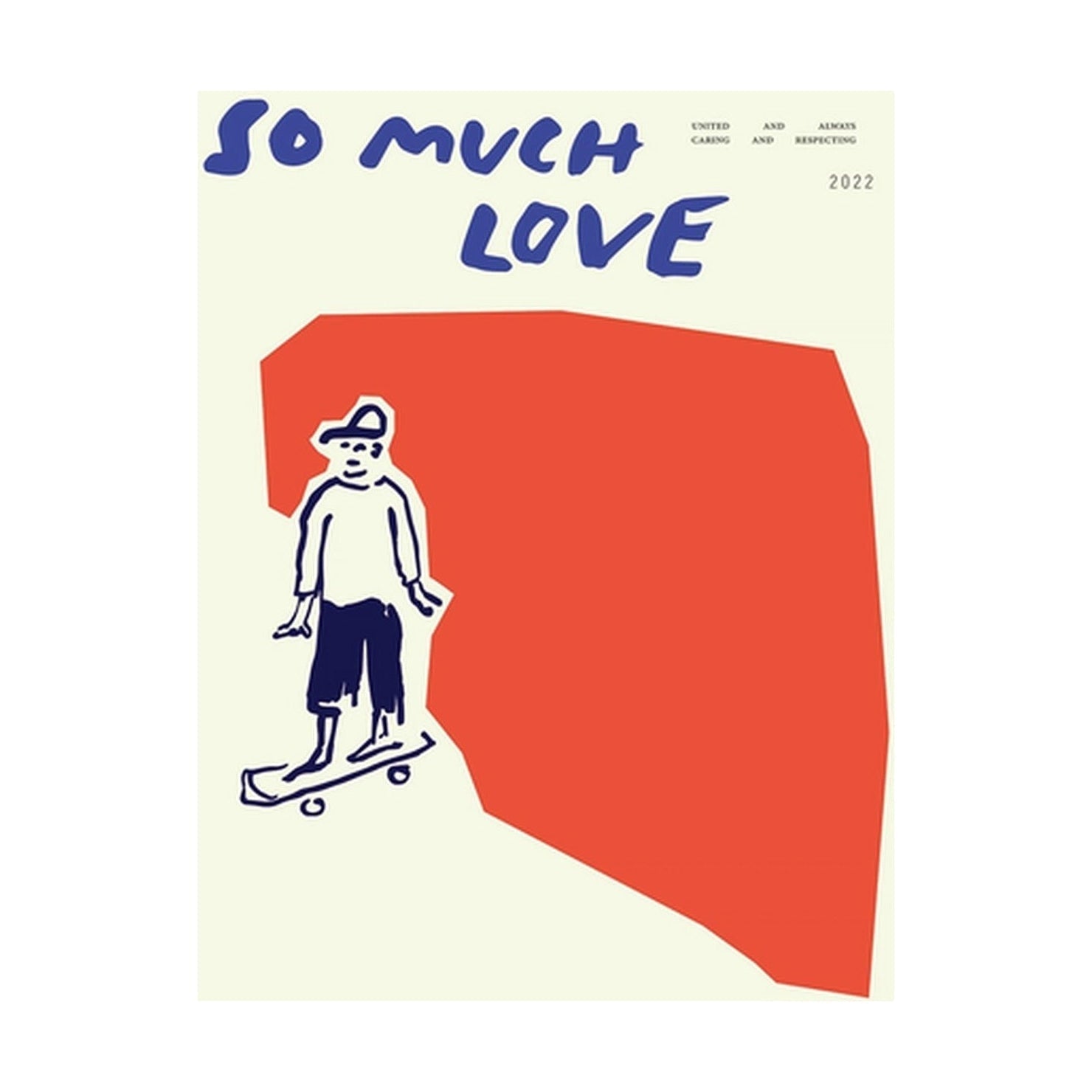 Paper Collective So Much Love Skateboard Plakat, 30x40 Cm