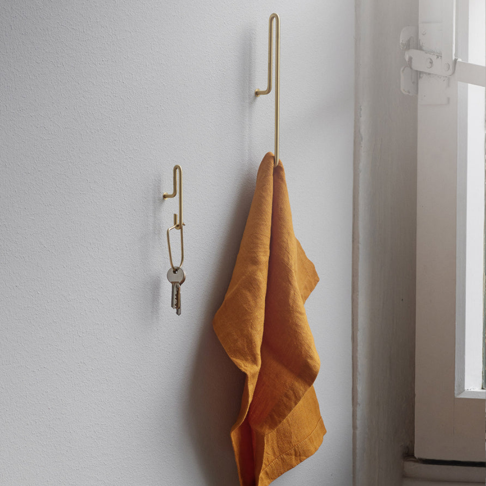 Moebe Wall Hook 2 Pcs. Small, Gold