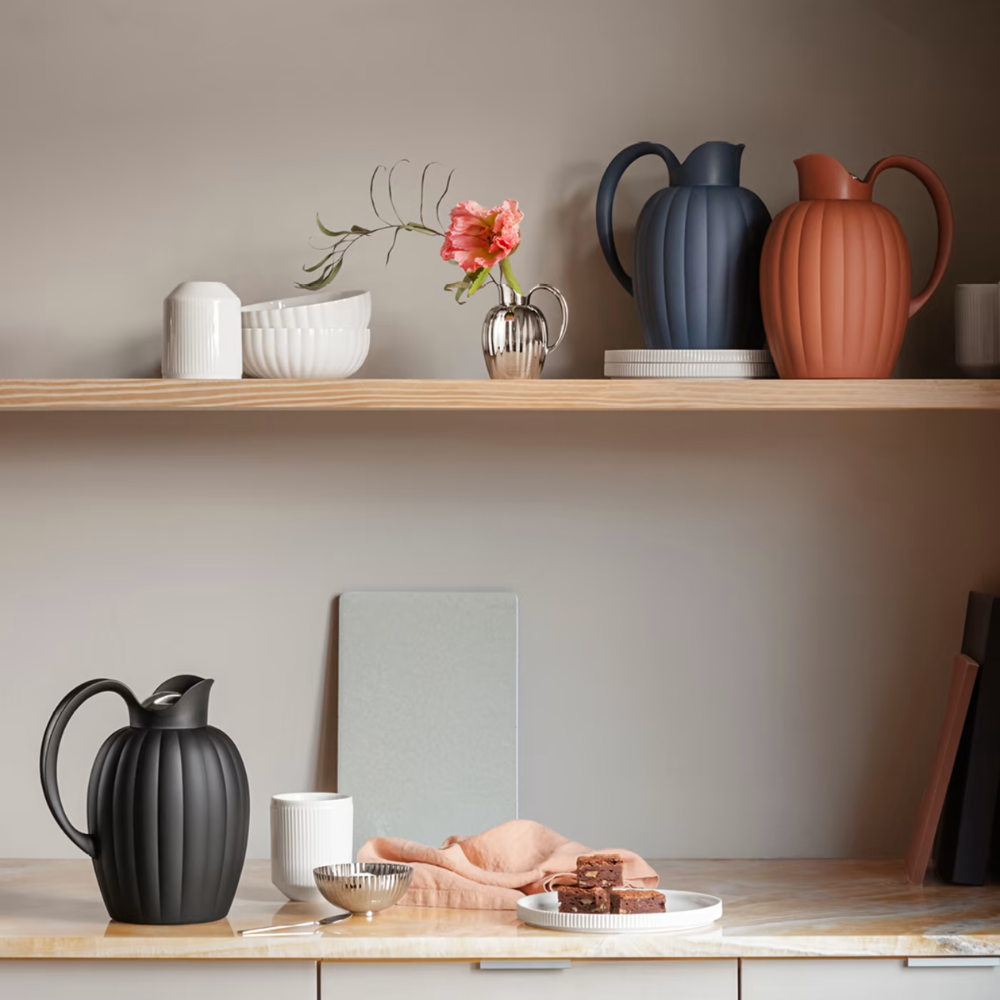 Georg Jensen Bernadotte Termokande 1L, Terracotta Rød