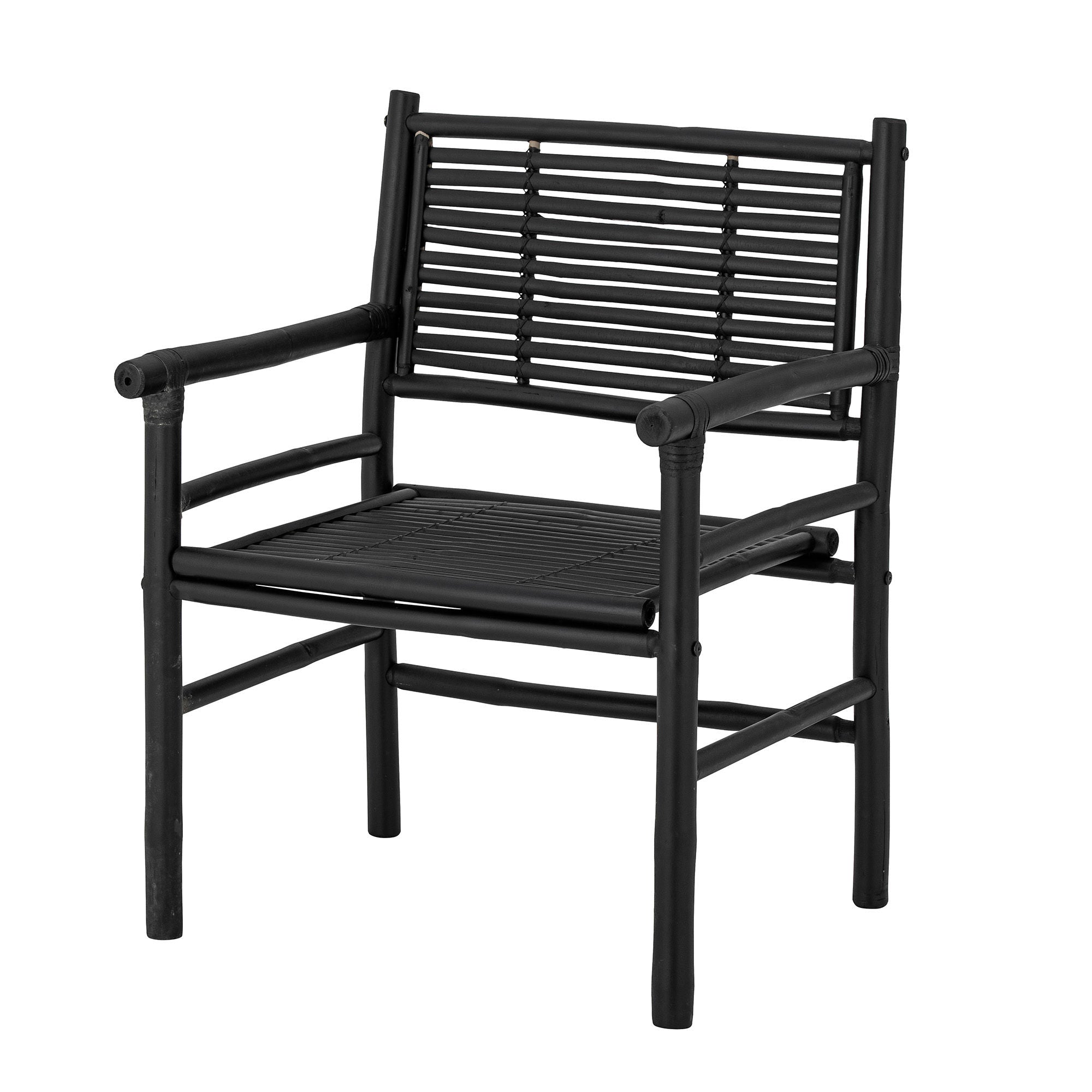 Bloomingville Coen Lounge Chair, Black, Bamboo