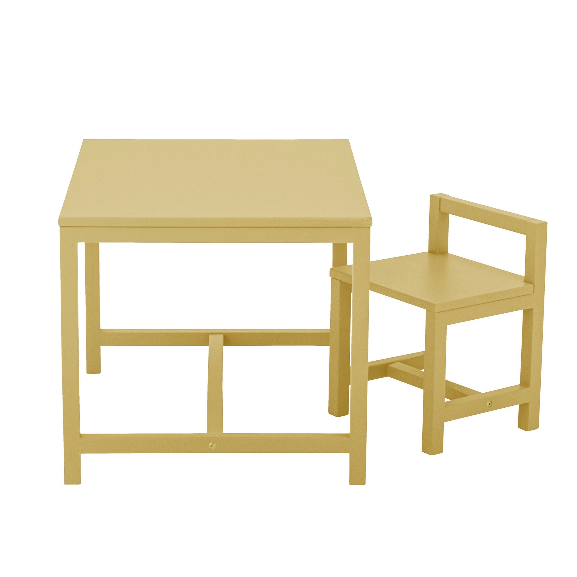 Bloomingville MINI Rese Chair, Yellow, MDF