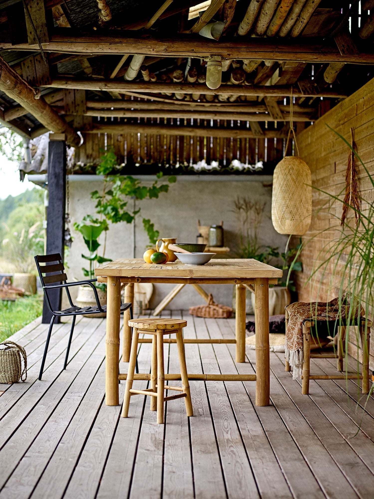 Bloomingville Sole Dining Table, Nature, Bamboo