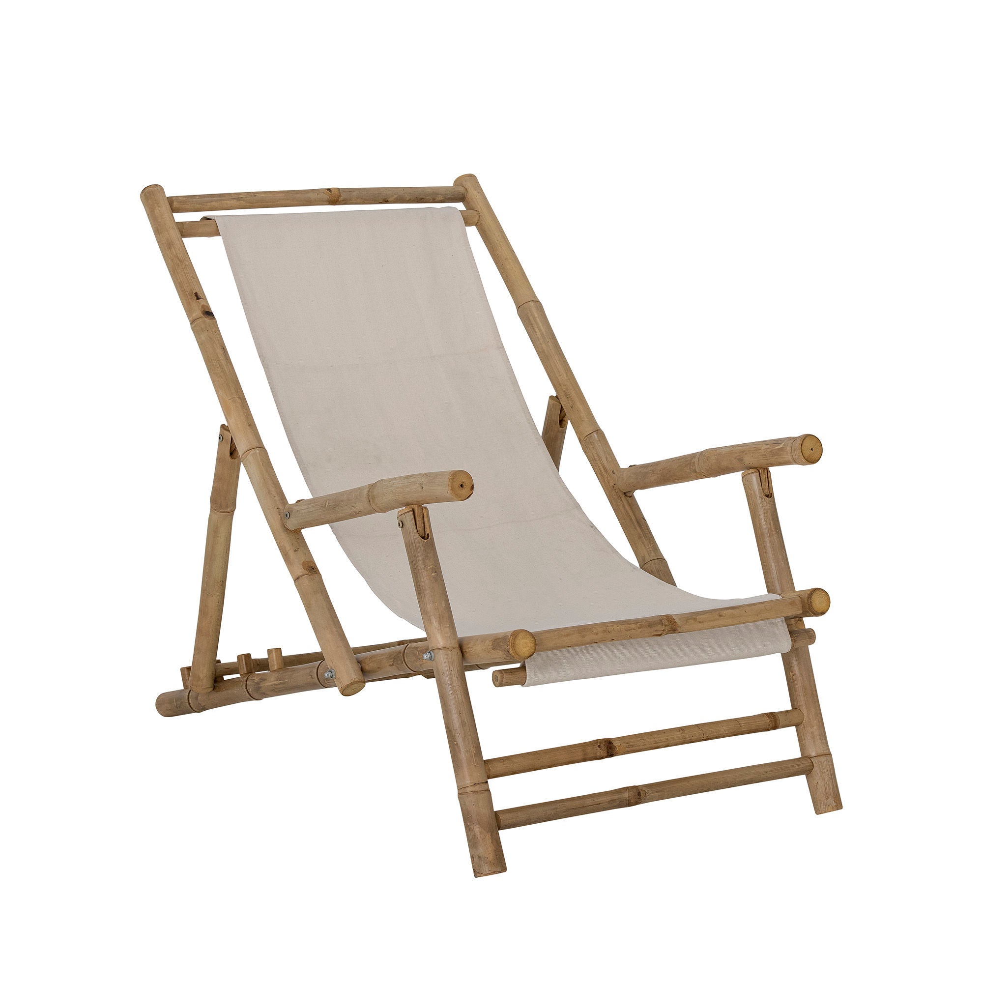 Bloomingville Korfu Deck Chair, Nature, Bamboo