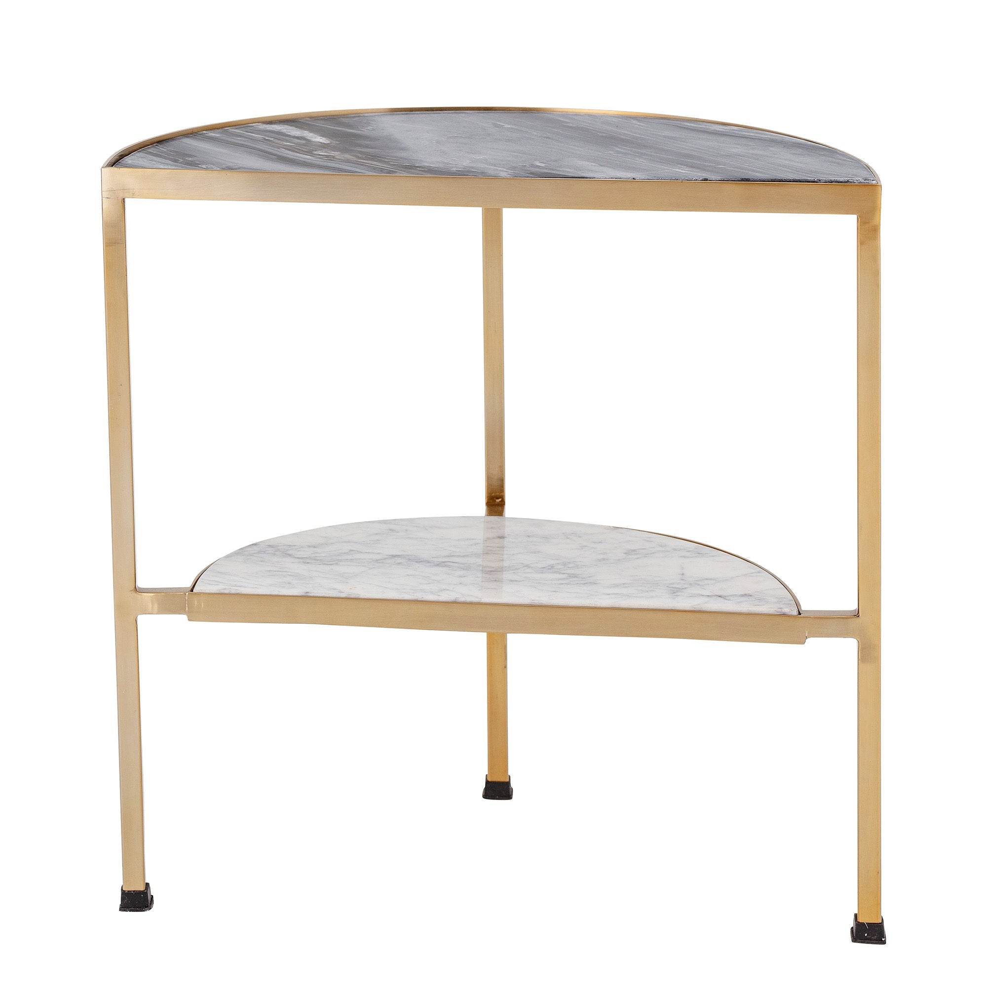 Bloomingville Clint Side Table, Grey, Marble