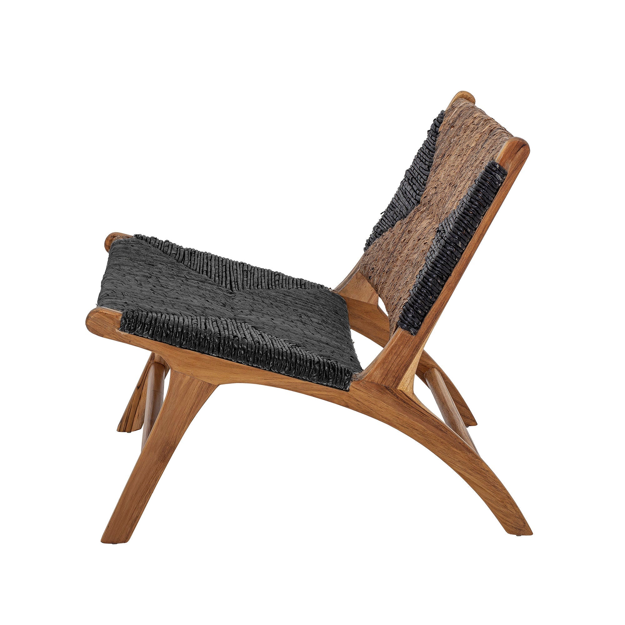 Creative Collection Grant Lounge Chair, Black, Teak