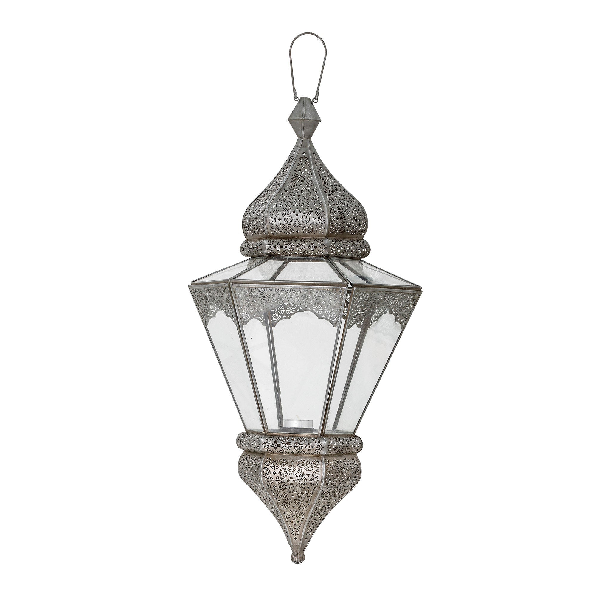 [product_category]-Bloomingville Isabell Lantern, Grey, Glass-Bloomingville-5711173269976-82050551-BLO-2