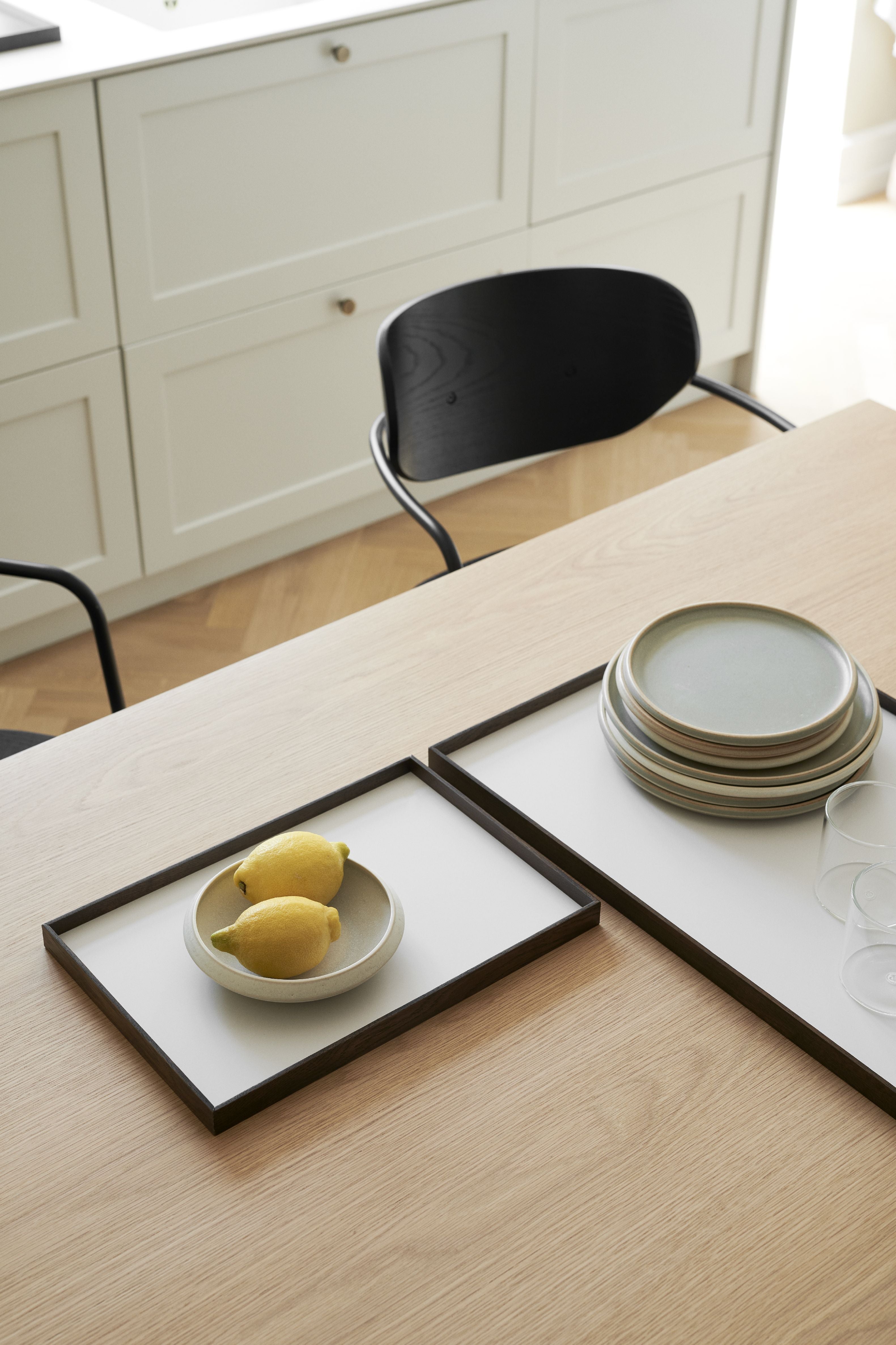 Gejst Frame Tray Smoked Oak/Beige, lille