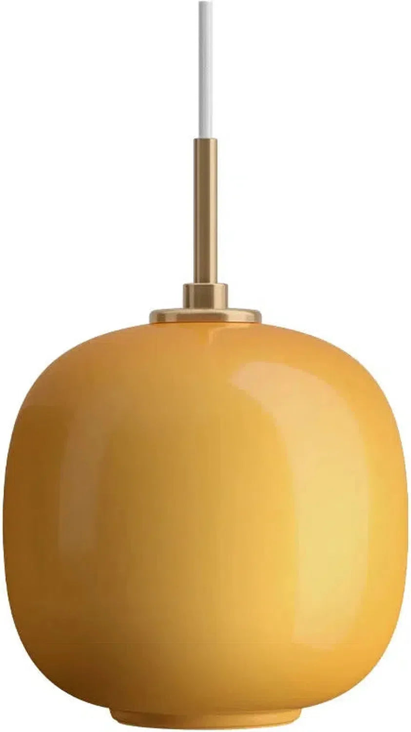 Louis Poulsen Vl45 Radiohus Pendant ø175, Glossy Amber