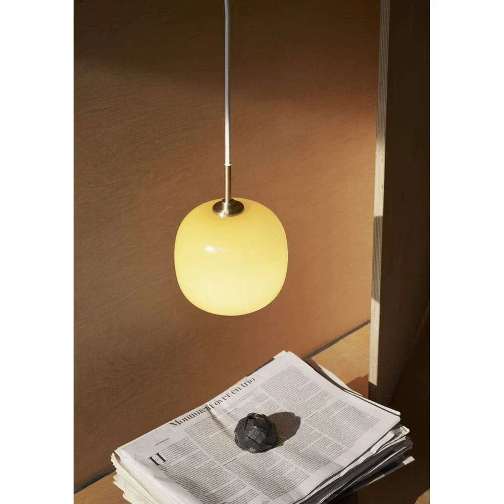 Louis Poulsen Vl45 Radiohus Pendant ø175, Glossy Amber