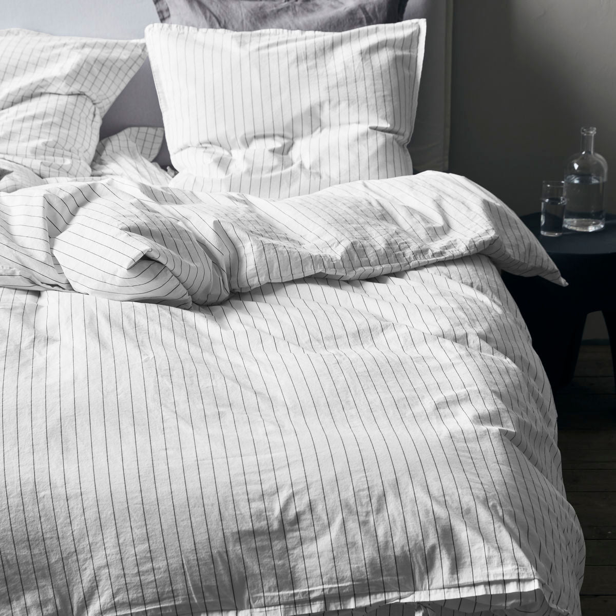 By Nord Bed linen, BNErika, Snow w. coal
