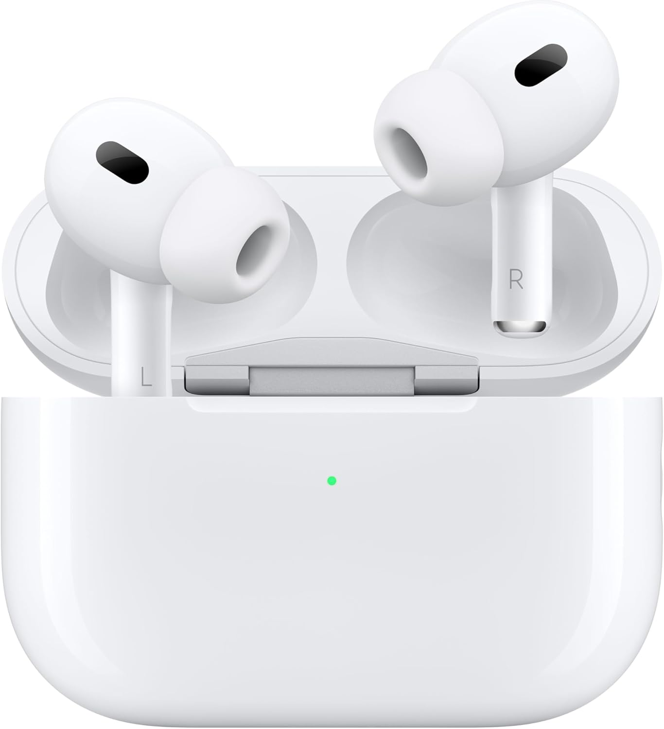 Apple AirPods Pro 2 langattomat in-ear kuulokkeet, Bluetooth-kuulokkeet, aktiivinen melunvaimennus, kuunteluaputoiminto, läpinäkyvyystila, personoitu 3D-ääni, Hi-Fi-ääni, H2-siru, lataus USB-C:n kautta 