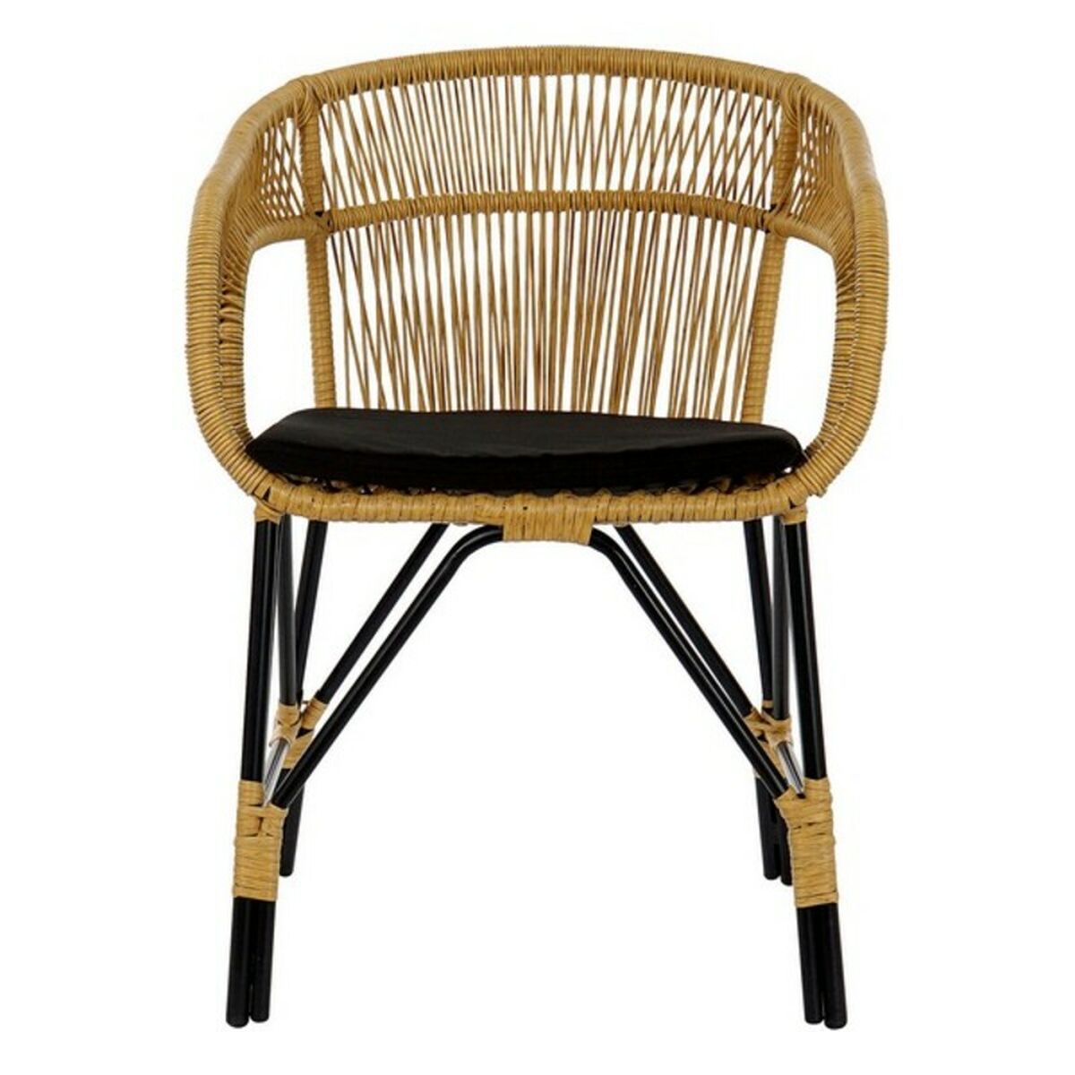 Garden chair DKD Home Decor MB-178988 51 x 61 x 81 cm Natural Black