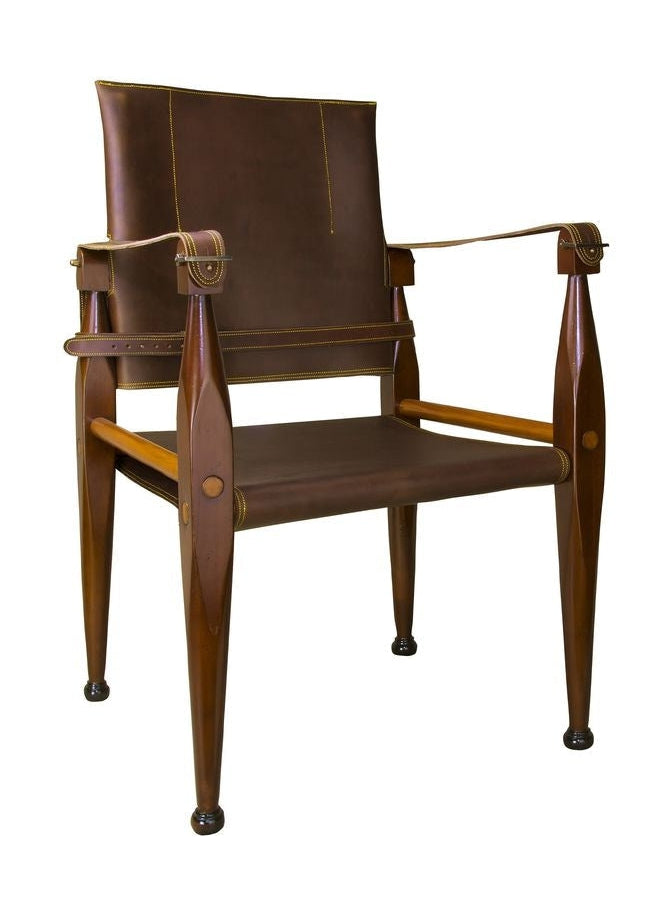 Authentic Models Bridle Leather Campaign Chair