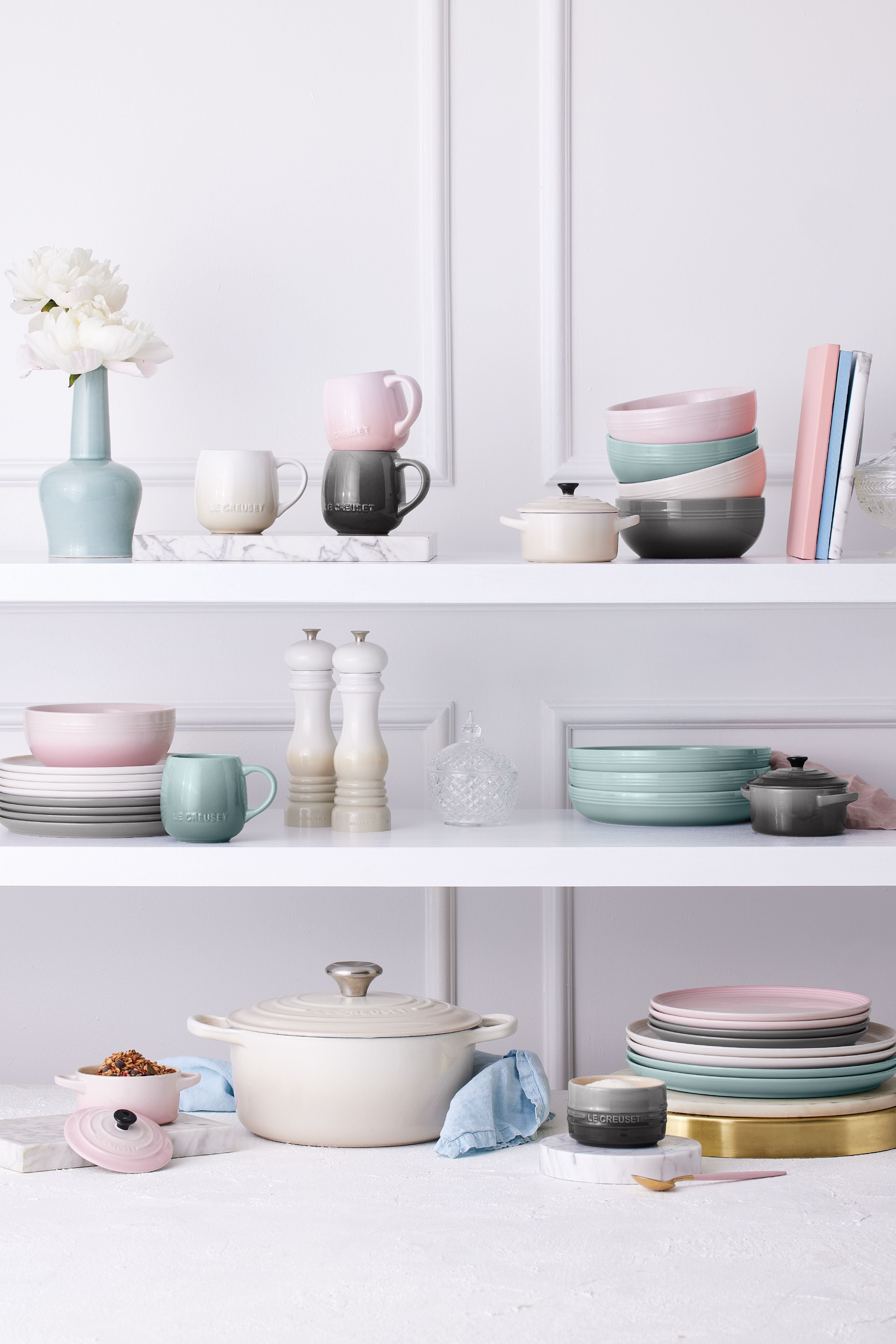 Le creuset coupe kornskål, shell pink