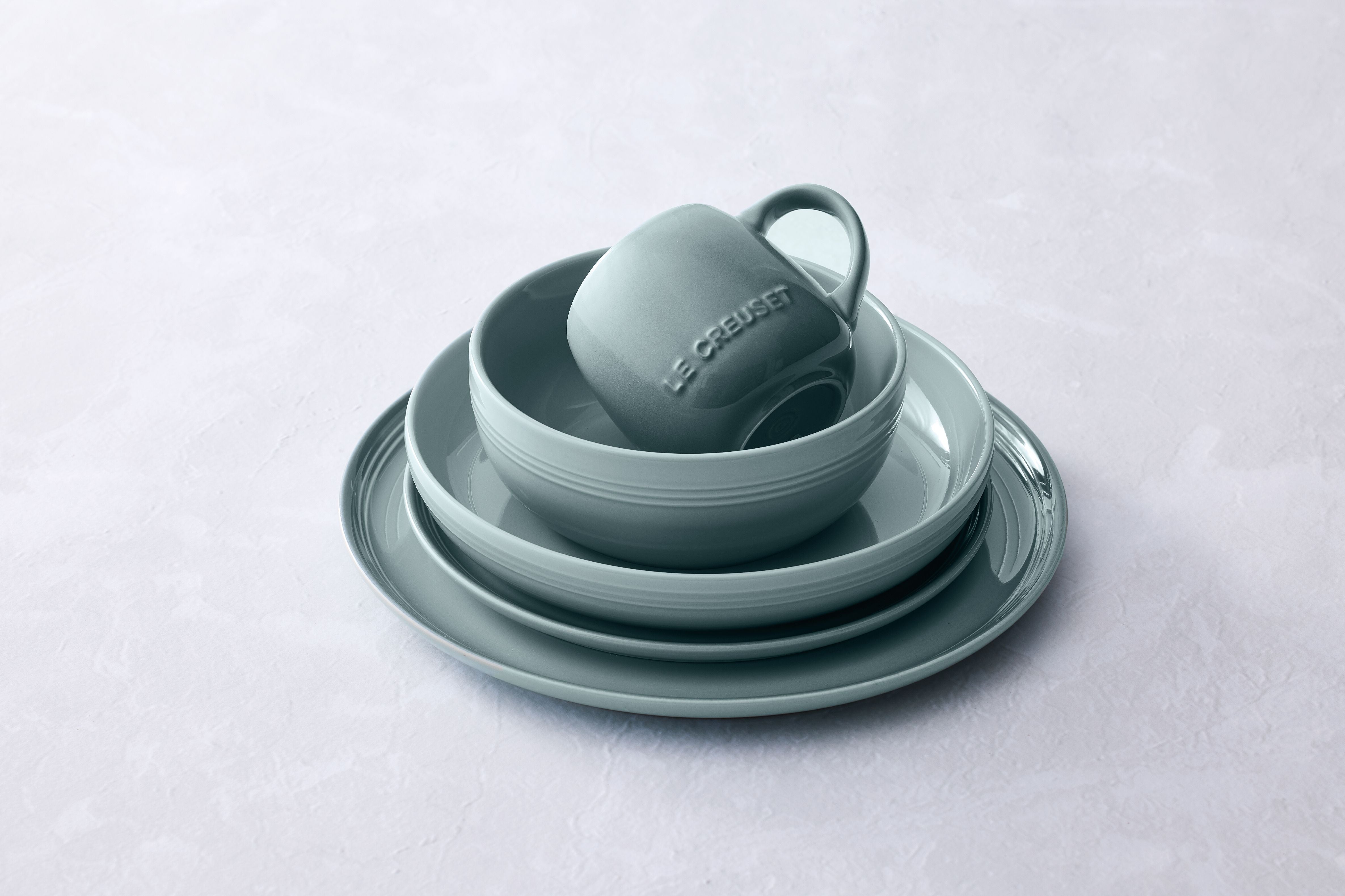 Le creuset coupe middagsplade, havsalt