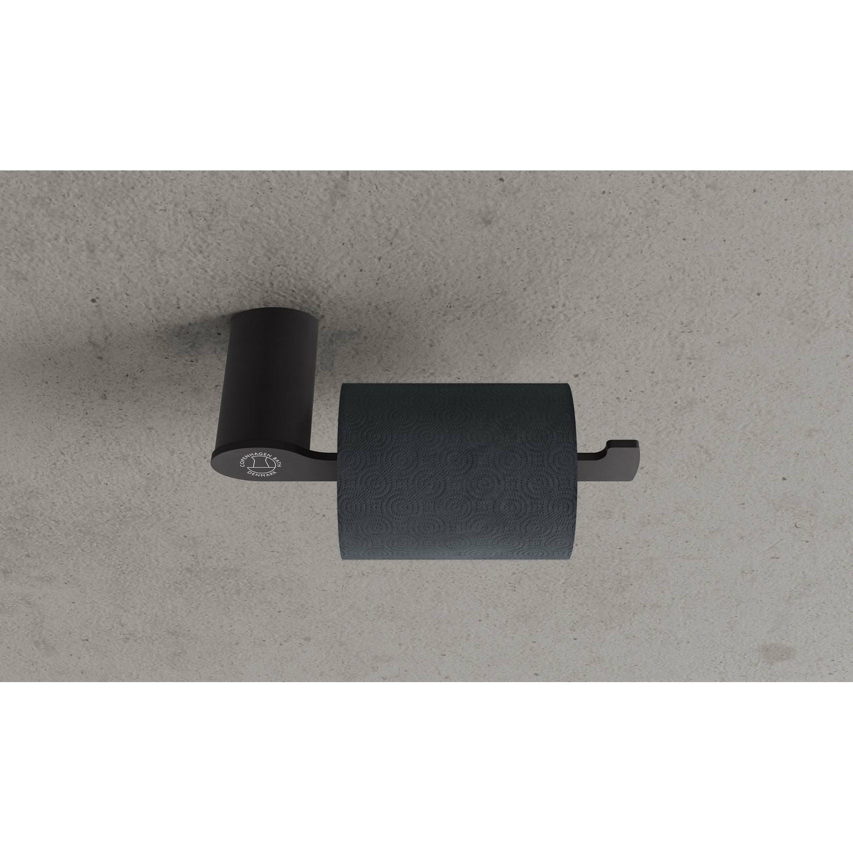 Copenhagen Bath Cb 200 - Toiletrulleholder, Mat Sort