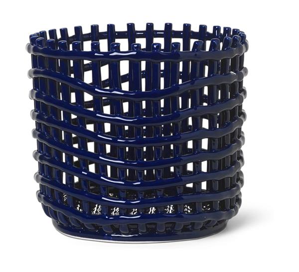 Ferm Living Keramikkurv Blue, 23,5cm