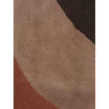 Ferm Living View Tufted Gulvtæppe, Red Brown