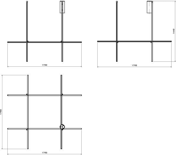 Flos Coordinates C4 Lang Loftlampe, Argent