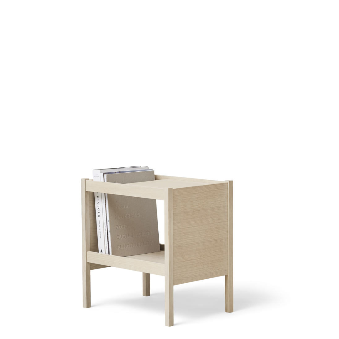 Form & Refine Journal Side Table, Valkoinen Tammi 