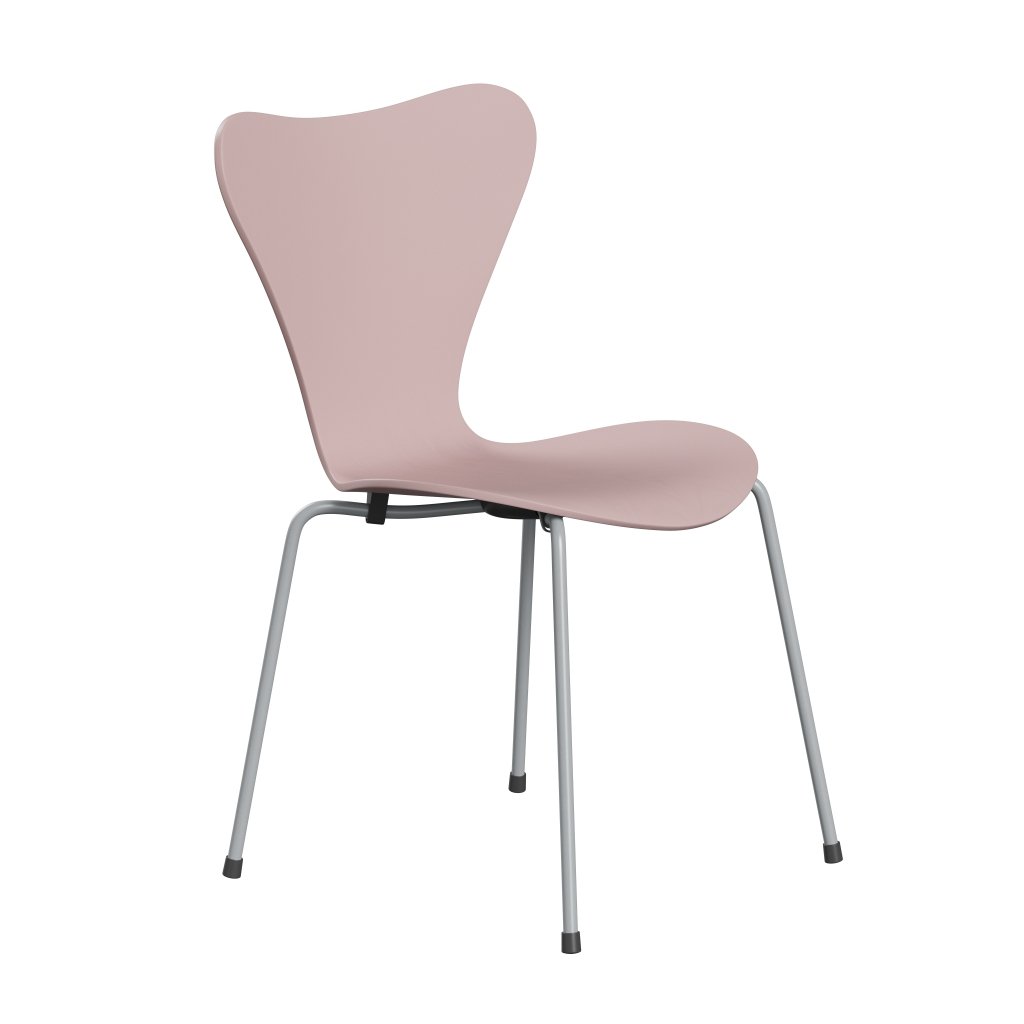 Fritz Hansen 3107 Skalstol, Silver Grey/Farvet Ask Pale Rose