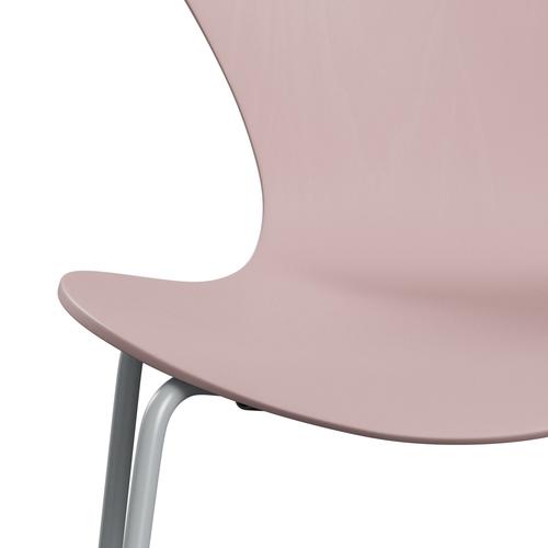 Fritz Hansen 3107 Skalstol, Silver Grey/Farvet Ask Pale Rose