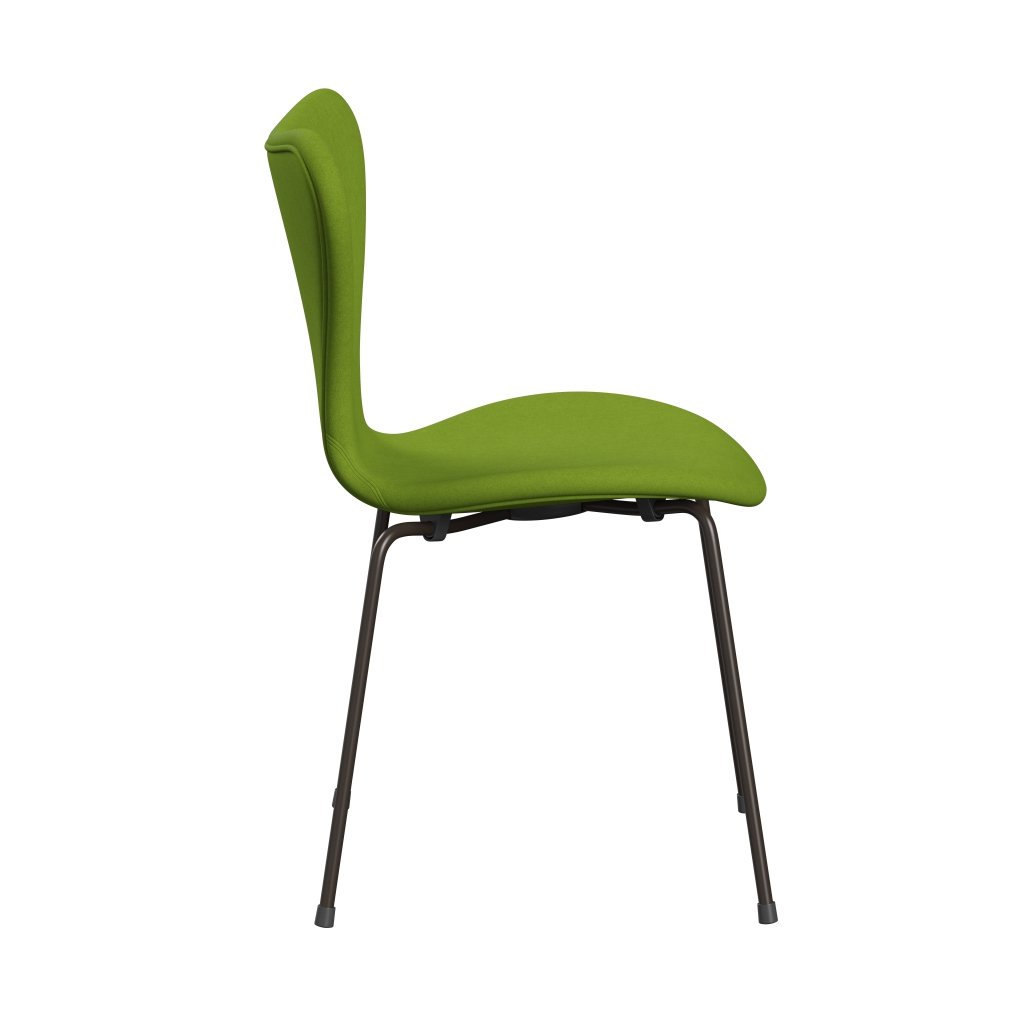 Fritz Hansen 3107 Stol Fuldpolstret, Brown Bronze/Comfort Grøn (C68011)