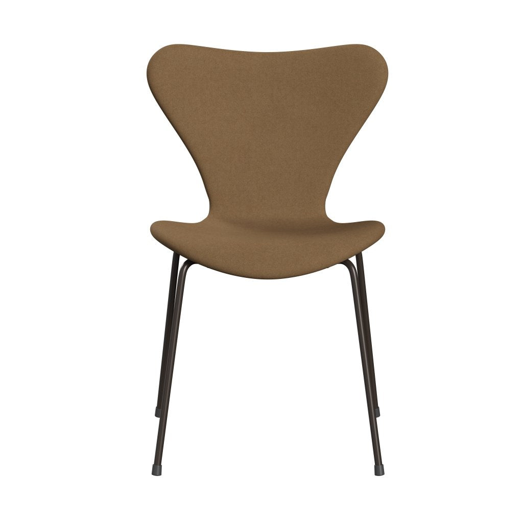 Fritz Hansen 3107 Stol Fuldpolstret, Brown Bronze/Comfort Lys Gråbrun