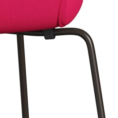 Fritz Hansen 3107 Stol Fuldpolstret, Brown Bronze/Comfort Pink