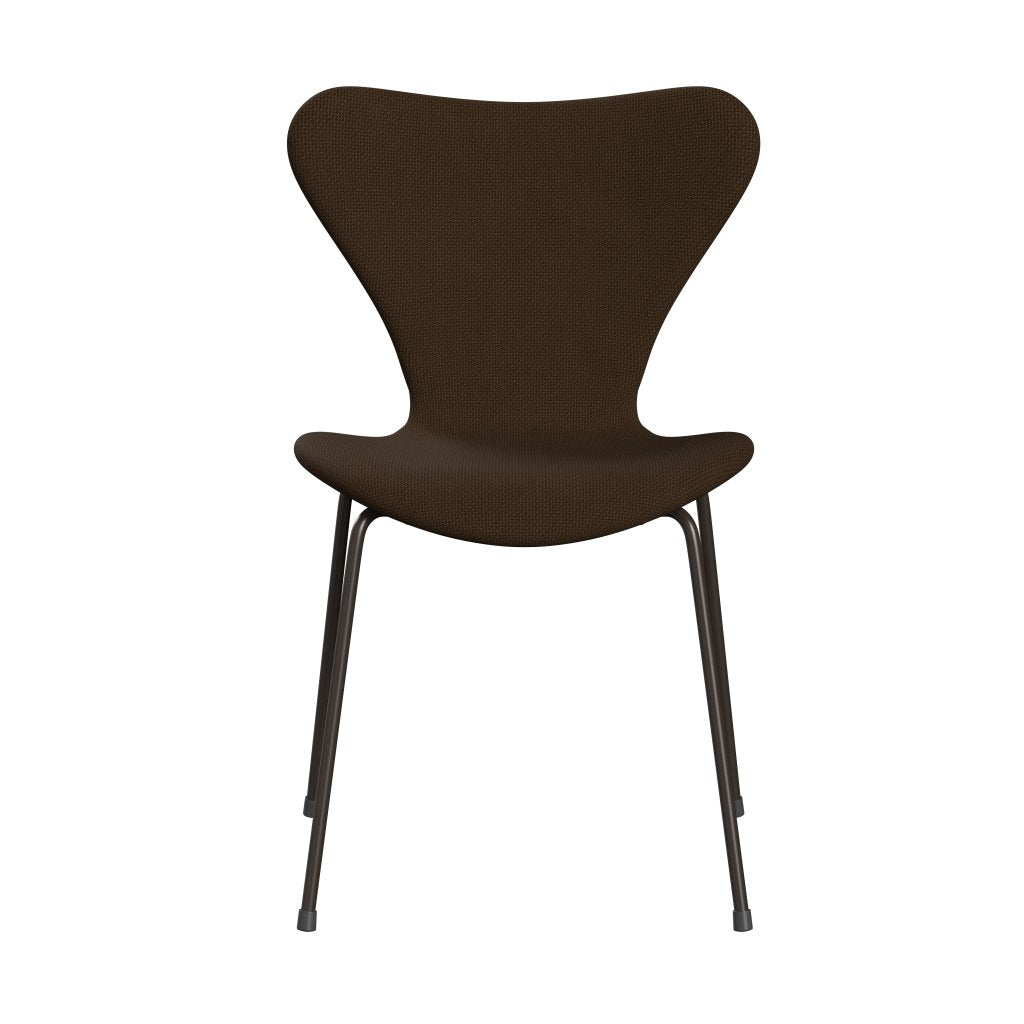 Fritz Hansen 3107 Stol Fuldpolstret, Brown Bronze/Diablo Kastanje