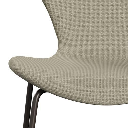 Fritz Hansen 3107 Stol Fuldpolstret, Brown Bronze/Diablo Sand