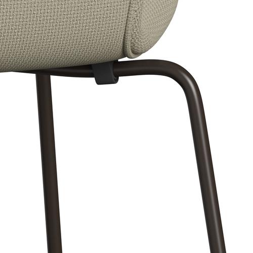 Fritz Hansen 3107 Stol Fuldpolstret, Brown Bronze/Diablo Sand