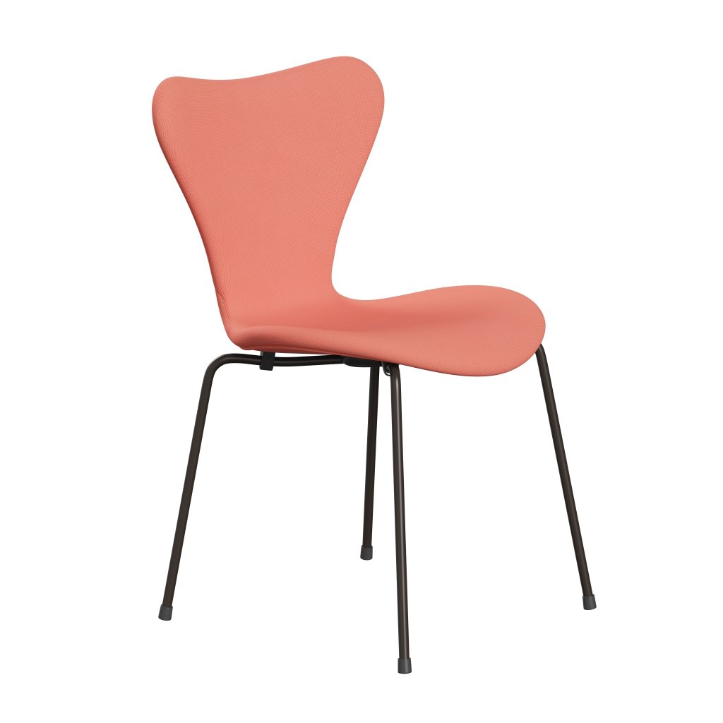 Fritz Hansen 3107 Stol Fuldpolstret, Brown Bronze/Fame Lys Pink