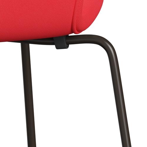 Fritz Hansen 3107 Stol Fuldpolstret, Brown Bronze/Fame Pink