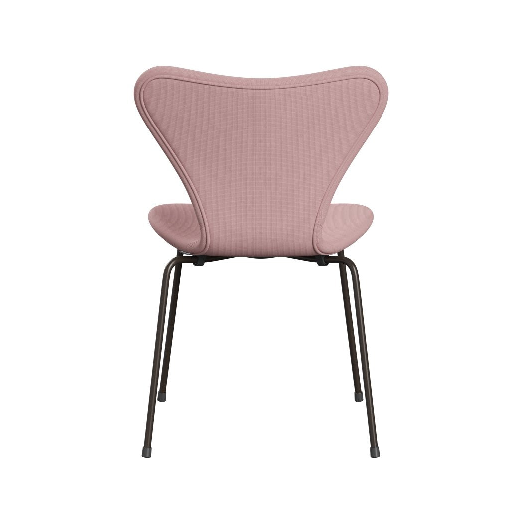 Fritz Hansen 3107 Stol Fuldpolstret, Brown Bronze/Fame Varm Pink