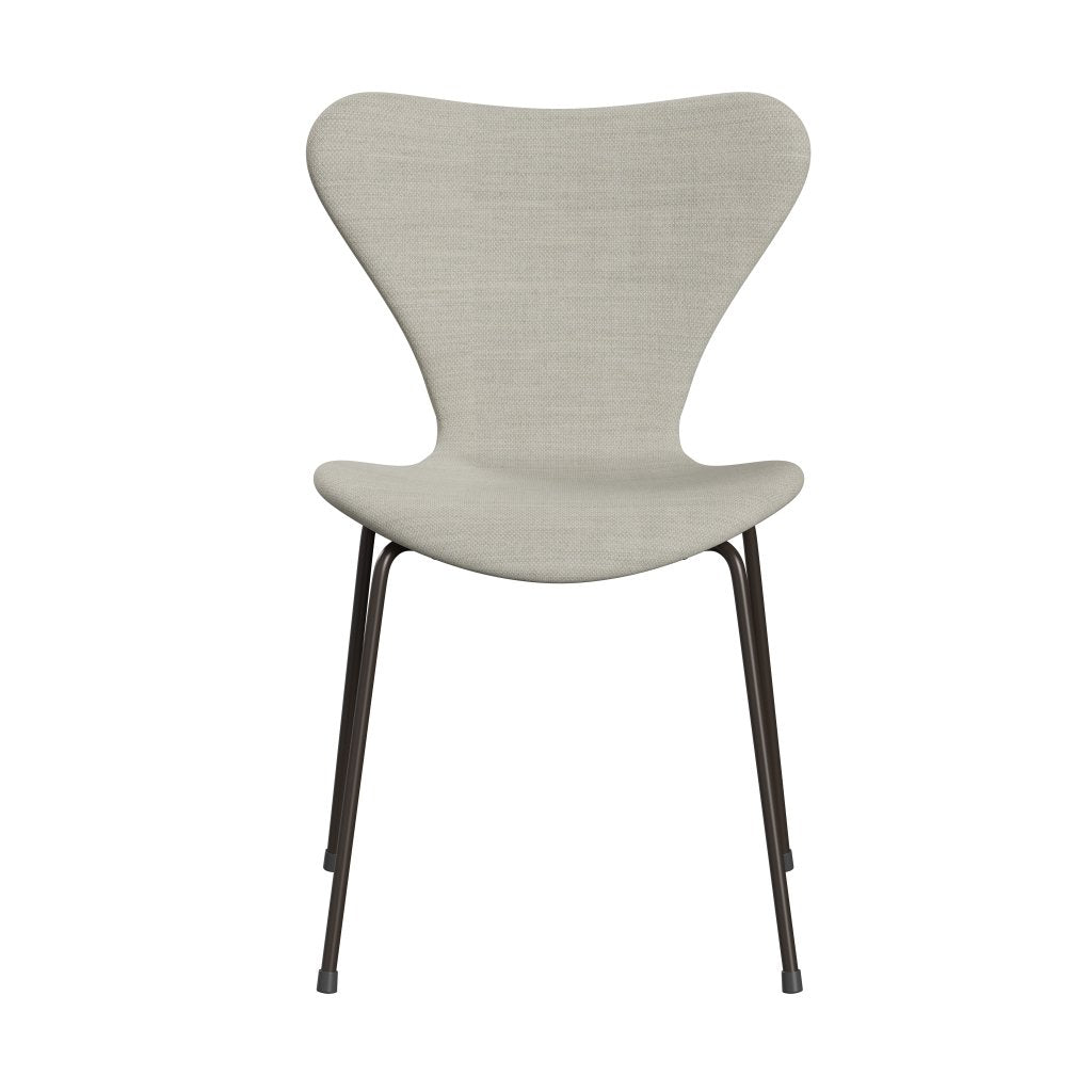 Fritz Hansen 3107 Stol Fuldpolstret, Brown Bronze/Fiord Grå