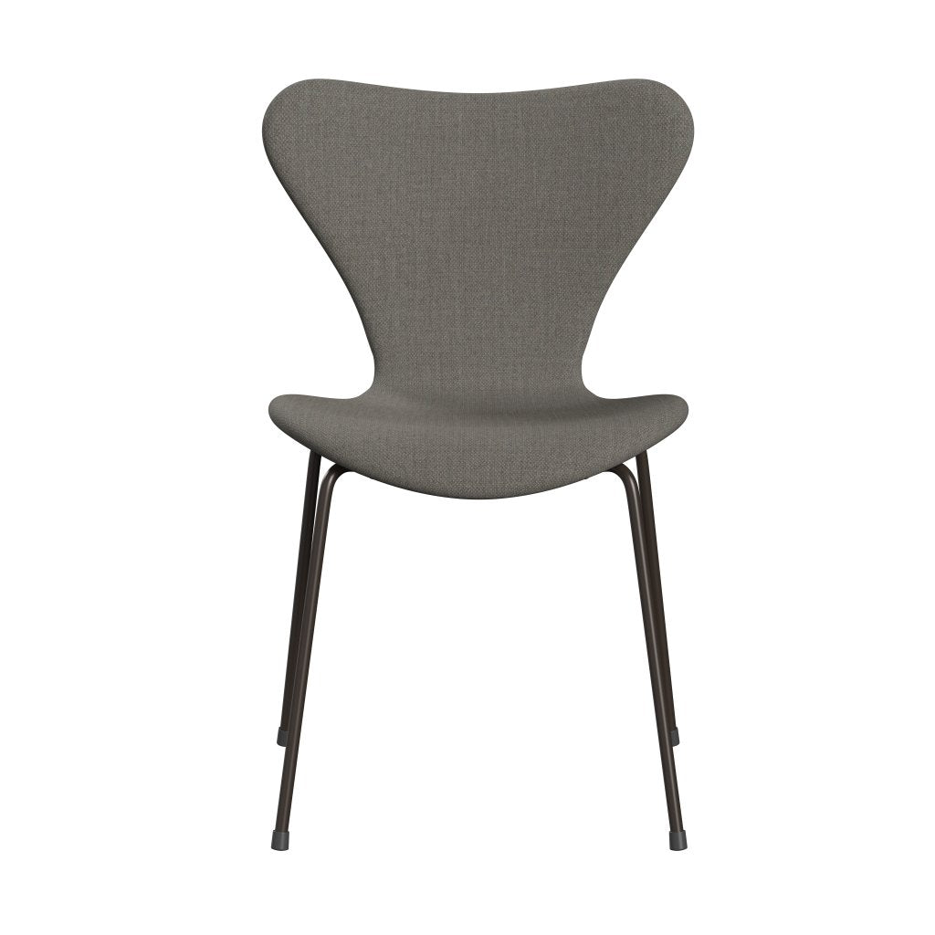 Fritz Hansen 3107 Stol Fuldpolstret, Brown Bronze/Fiord Grey/Stone