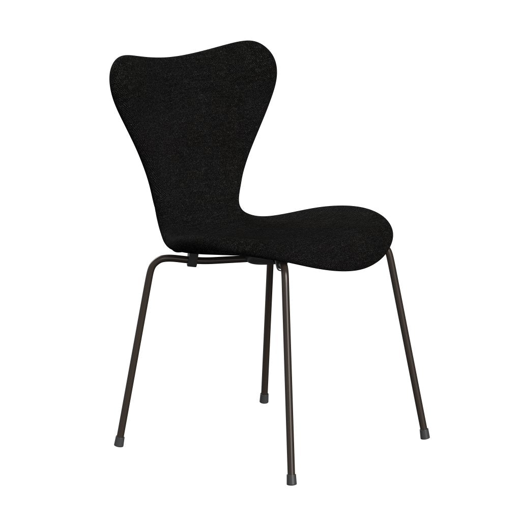 Fritz Hansen 3107 Stol Fuldpolstret, Brown Bronze/Hallingdal Charcoal