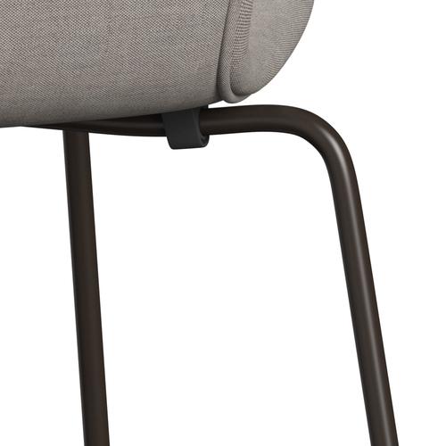 Fritz Hansen 3107 Stol Fuldpolstret, Brown Bronze/Remix Grå (Rem126)